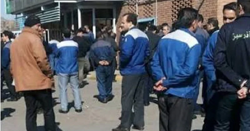 Təbrizdə narazı işçilərin etiraz aksiyası davam edir