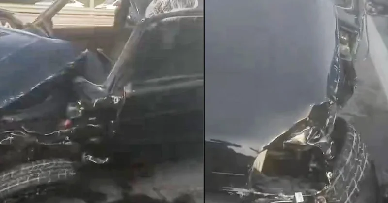 Buzovnada “BYD”yə çırpılan “Niva” aşdı