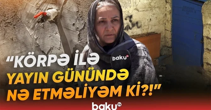 Susuz qalan Bakıxanov sakinlərindən İLGİNC İTTİHAM: Öz məhəlləsinə verir, bizə gəlib çatmır
