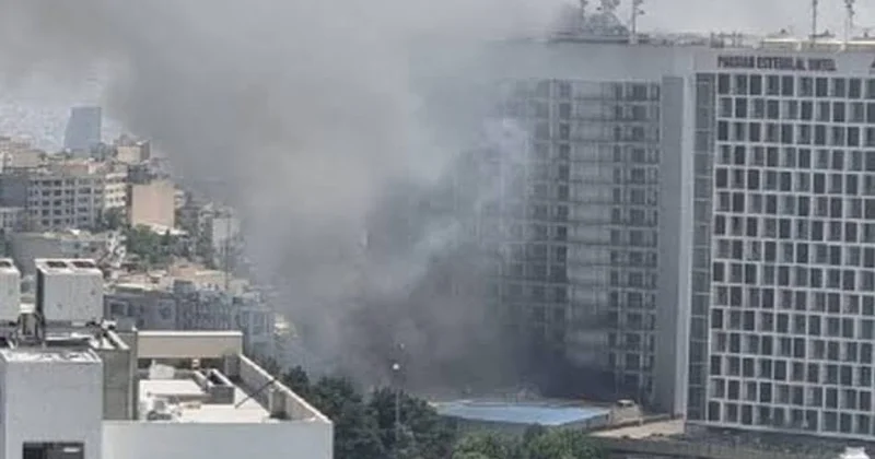 Tehranın İstiqlal hotelində yanğın baş verib, 7 nəfər tüstüdən zəhərlənib