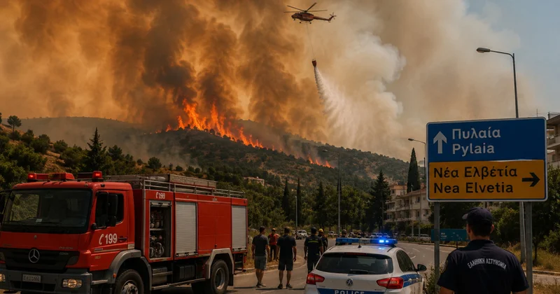 Yunanıstanın Saloniki şəhəri yaxınlığındakı yanğınla əlaqədar əhaliyə təxliyə xəbərdarlığı edilib