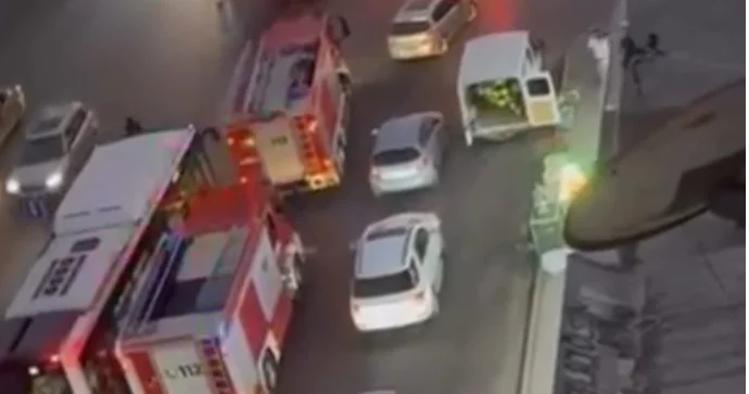 Bakıda yanğınsöndürən maşınlara yol verilmədi ANBAAN VİDEO