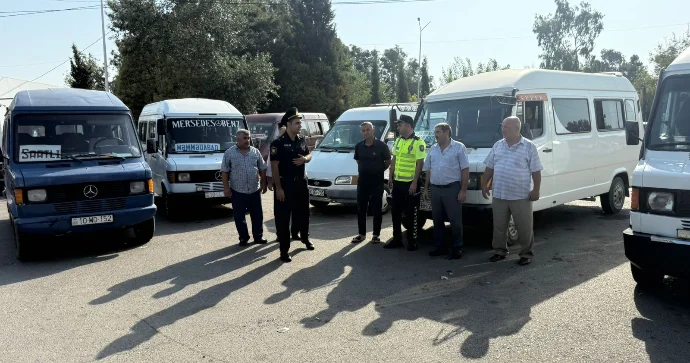 Saatlıda avtobus və mikroavtobuslarda təhlükəsizlik yoxlamaları aparılıb FOTO