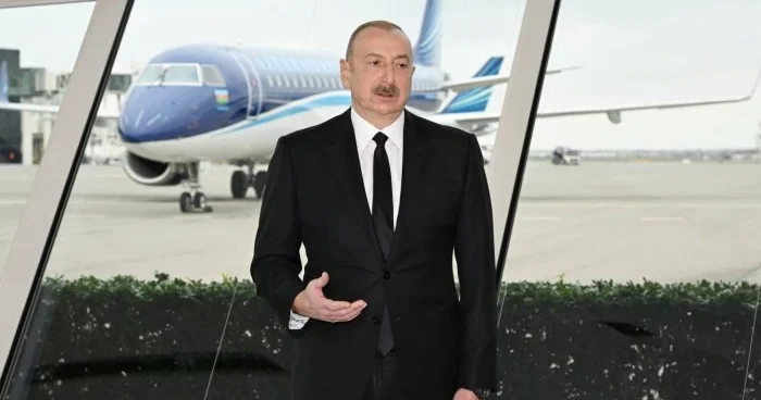 Prezident təyyarəmizin Rusiya tərəfindən vurulmasından DANIŞDI: “Atəş açılmamalı idi”