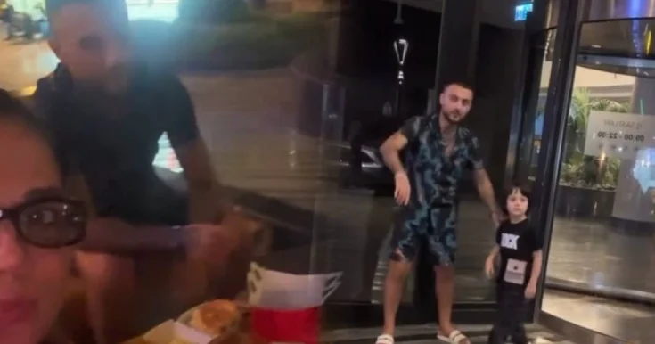 Natavanın eks həyat yoldaşı və oğlu ilə istirahəti Video