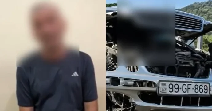 Yuxulayaraq qəza törədən sürücünün ETİRAFLARI VİDEO