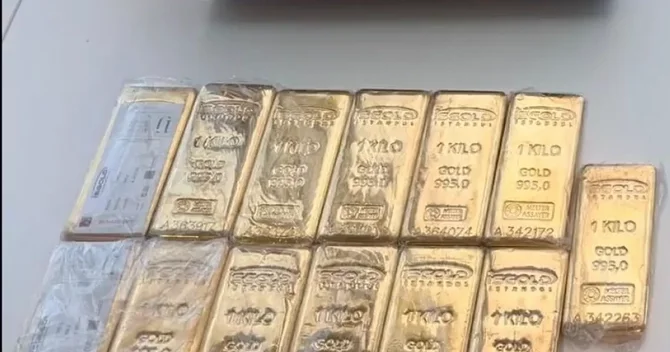 İstanbulda qanunsuz mərc işi üzrə 25,5 kq qızıl ələ keçirilib