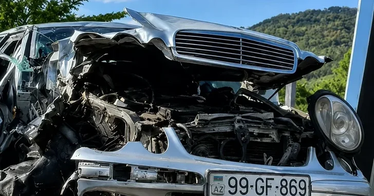 Водитель уснул за рулем и попал в ДТП в Балакенском районе