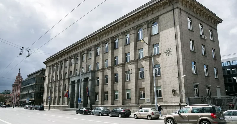 Возгорание в здании МИД Литвы
