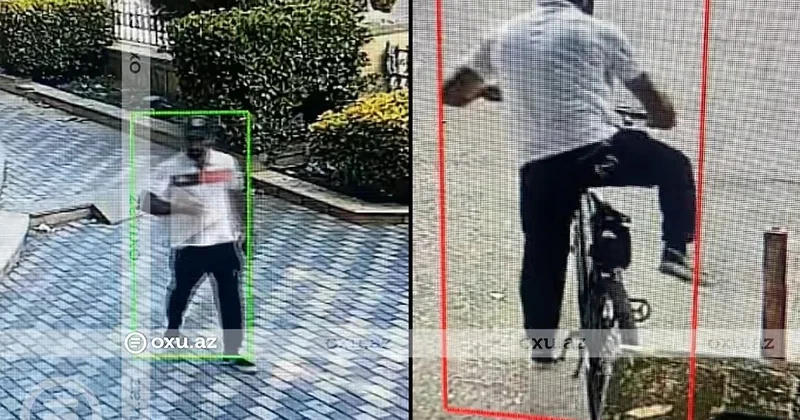 Bakıda velosiped oğurlayan şəxs KAMERAYA DÜŞDÜ ANBAAN VİDEO