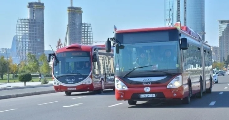 Bu marşrutların dayanacaq yeri dəyişdirildi