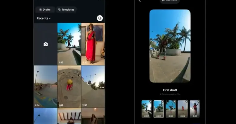 Instagram Reels videolarını avtomatik montaj edəcək