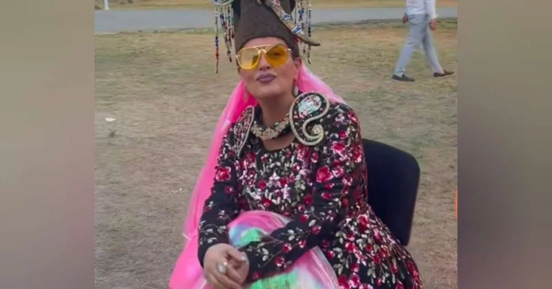 Elza Seyidcahan qəribə obrazı ilə Laçında diqqət çəkdi VİDEO