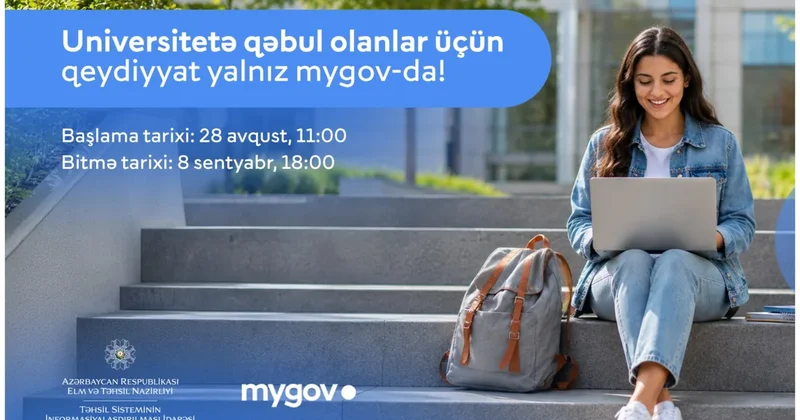 Регистрация поступивших в вузы Азербайджана начинается с 28 августа только через