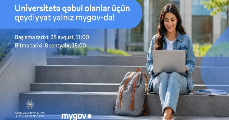 Sabahdan universitetlərə qeydiyyat başlayır: proses yalnız üzərindən aparılacaq