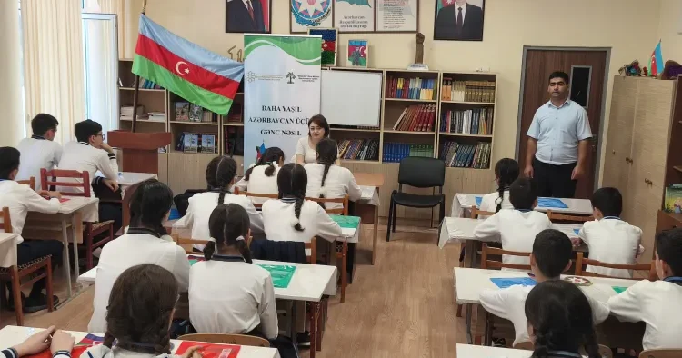 Şagirdlərə ekoloji problemlərin həlli istiqamətində görüləcək işlər barədə məlumat verilib