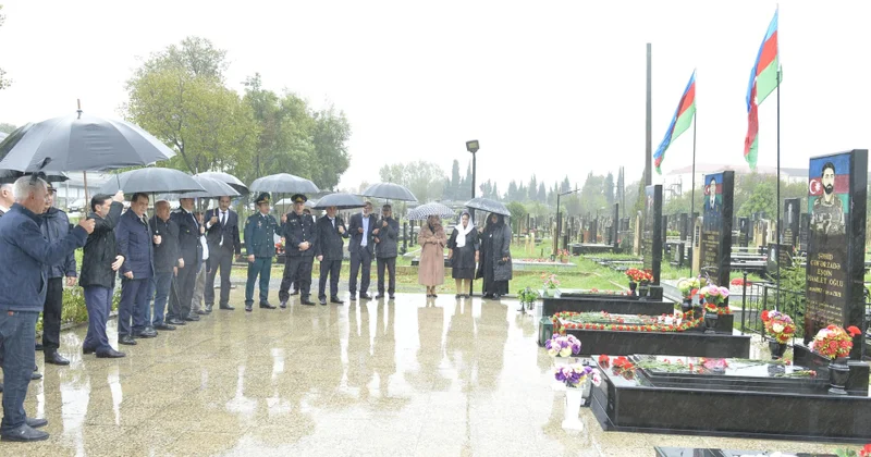 Lənkəranda Şəhidlər Abidə Kompleksi ziyarət olunub