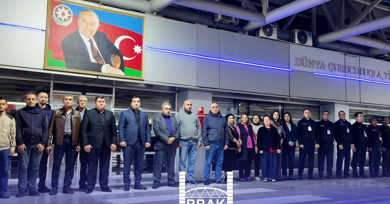 Bakı Beynəlxalq Avtovağzal Kompleksində 1 dəqiqəlik sükut FOTO (VİDEO)