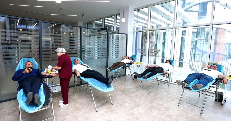 Bir damla qan, min ümidə can devizi ilə qanvermə aksiyası təşkil olunub
