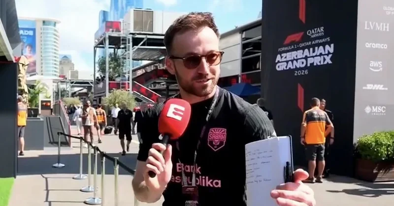 Polşalı jurnalist “Sabah”ın formasında Bakıda “Formula 1”də VİDEO