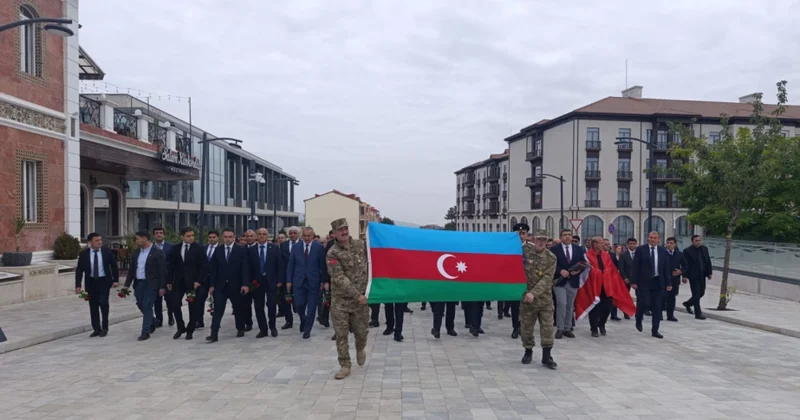 Xankəndidə Zəfər parkına yürüş olub