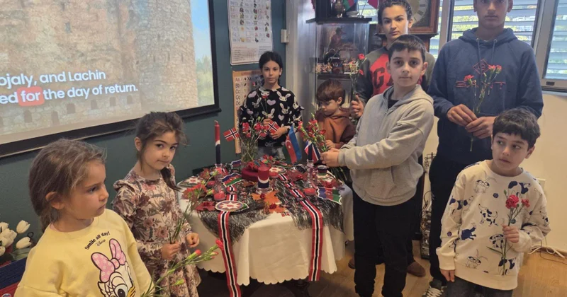 Osloda Anım Günü: Şagirdlər şəhidlərimizə həsr olunmuş xüsusi guşə yaradıblar