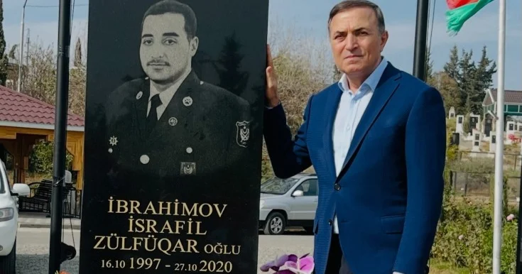 Mənsum İbrahimov şəhid qardaşı oğlunu yad etdi Fotolar