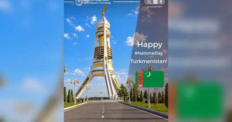 Azərbaycan XİN Türkmənistanı Milli Günü münasibətilə təbrik edib