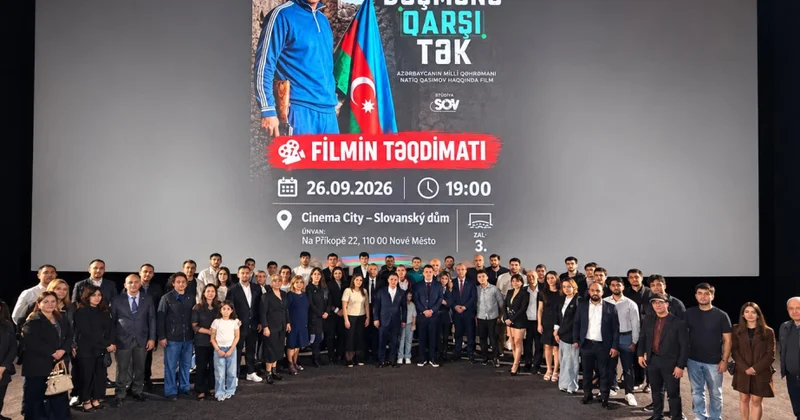 Praqada Milli Qəhrəman Natiq Qasımova həsr olunmuş “Düşmənə qarşı tək” filmi təqdim edilib