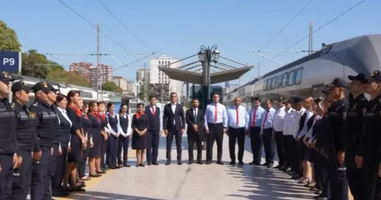 ADY nin vağzal və stansiyalarda 1 dəqiqəlik sükut VİDEO