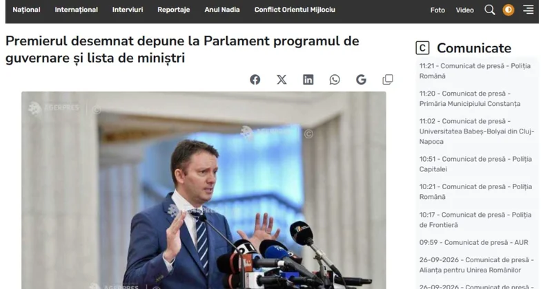 Rumıniyada yeni hökumətin formalaşdırılması həlledici mərhələyə daxil olub