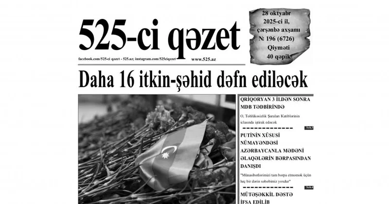 “”in 28 oktyabr sayında nələr var? ANONS
