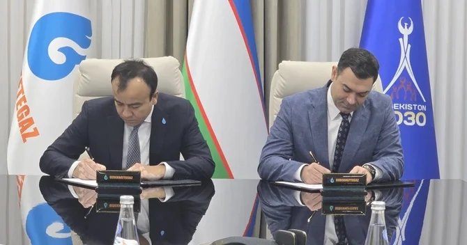 SOCAR Uzbekneftegaz la süni intellektin tətbiqi sahəsində Anlaşma Memorandumunu imzalayıb