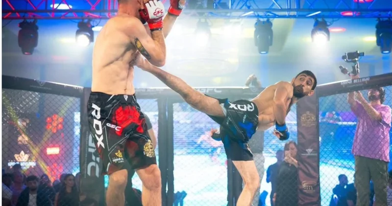 Alim Nəbiyev MMA də növbəti qələbəsini qazanıb, rəqibini 1 ci raundda nakaut edib