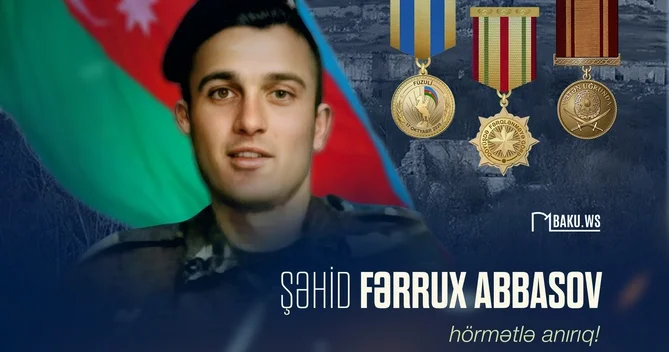 Bu gün Fərrux Abbasovun şəhid olduğu gündür