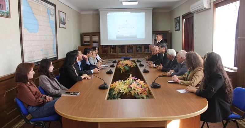 AMEA Naxçıvan Bölməsində MetaWay şirkəti tərəfindən dərc olunan jurnalların təsisçiləri ilə görüş keçirilib