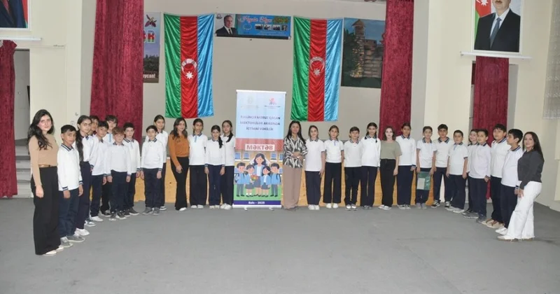 Üfüq Xeyriyyə” Cəmiyyəti məktəblilərlə bullinqə qarşı maarifləndirici təlim keçib FOTOLAR