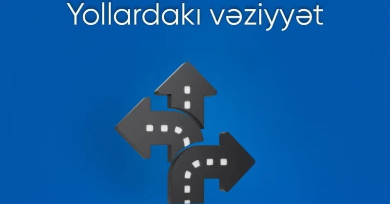 Bakıda bir sıra yollarda nəqliyyatın hərəkətində sıxlıq yaranıb