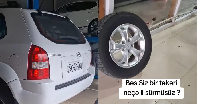 Alınan gündən təkərləri zavod istehsalı olan 17 illik maşın ustanı təəccübləndirdi VİDEO