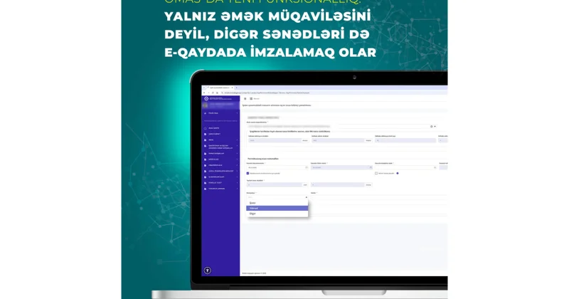 ƏMAS da yeni funksionallıq: yalnız əmək müqaviləsini deyil, digər sənədləri də elektron qaydada imzalamaq olar