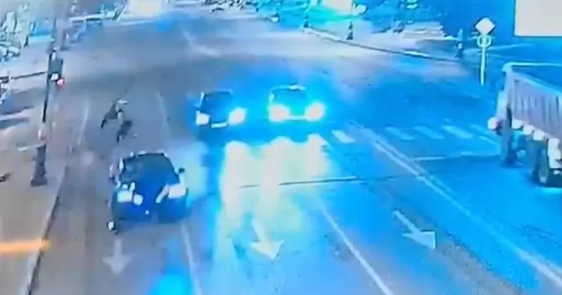 В Баку водитель погубил скутериста нарушителя ВИДЕО