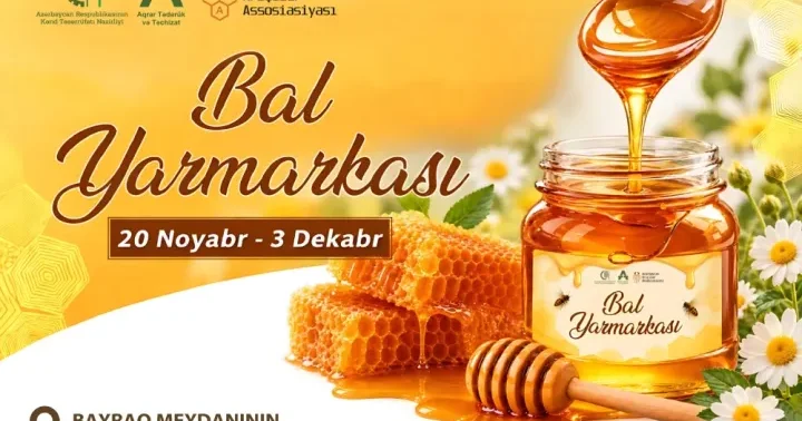 Bakıda 14 günlük bal yarmarkası təşkil olunacaq, 123 tona qədər bal satışa çıxarılacaq Ünvan və tarix açıqlandı