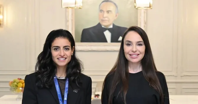 Leyla Əliyeva Şeyxa Əl Nuveysi ilə görüşüb