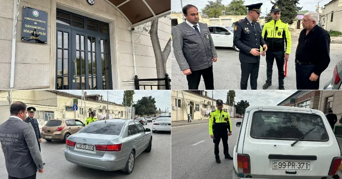 Suraxanıda ekoloji reyd; 9 sürücü CƏRİMƏLƏNDİ FOTOSESSİYA
