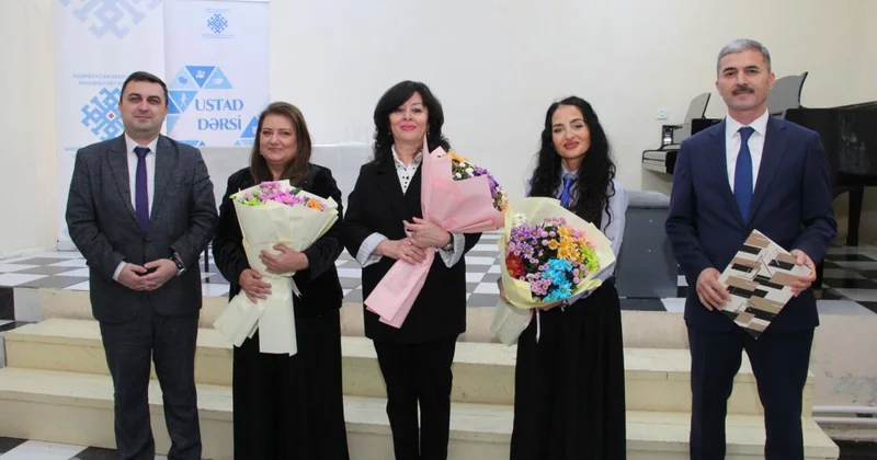 “Mədəniyyət rüzgarı” Xaçmazda: fortepiano və violin ixtisasları üzrə ustad dərsləri keçirilib (Foto)
