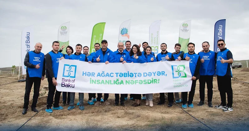 Bank of Baku növbəti ağacəkmə aksiyasını təşkil etdi FOTOLAR