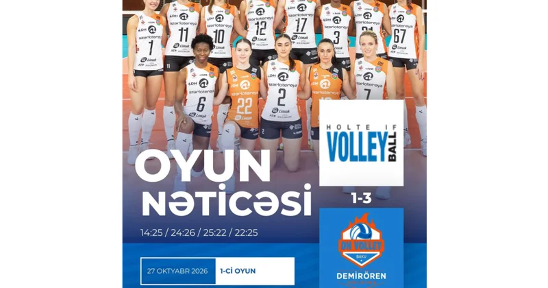 Azərbaycanın voleybol klubu avrokuboklarda ilk qələbəsini qazanıb