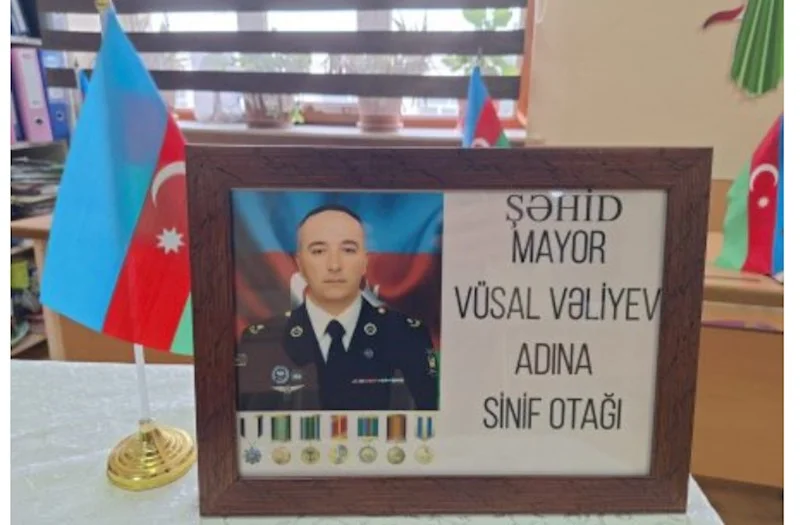 Şəhid mayor Vüsal Vəliyevə həsr olunmuş tədbir keçirilib FOTOLAR