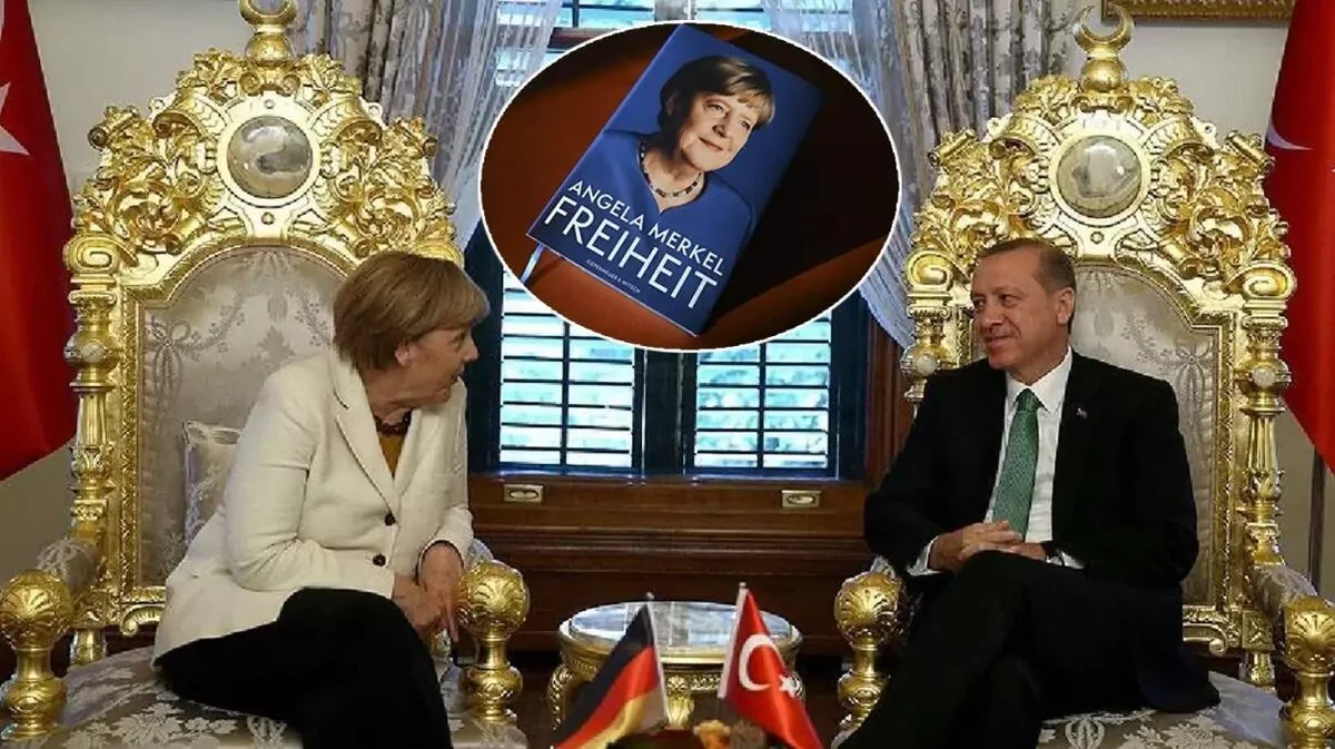 2 qızıl taxt var idi, birində Ərdoğan, digərində mən oturdum Merkel ilk dəfə açıqladı