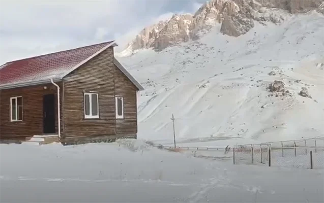 Bu ərazilərə qar yağıb Video